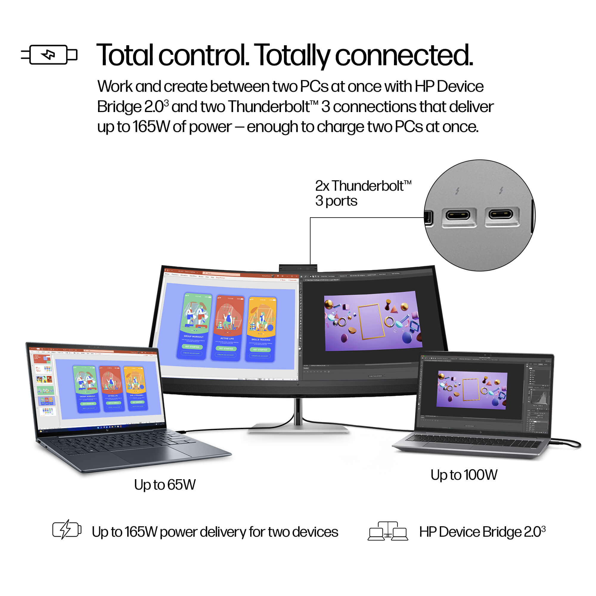 HP Series 7 Pro 39.7" 5K2K Conferencing Monitor - 740pm